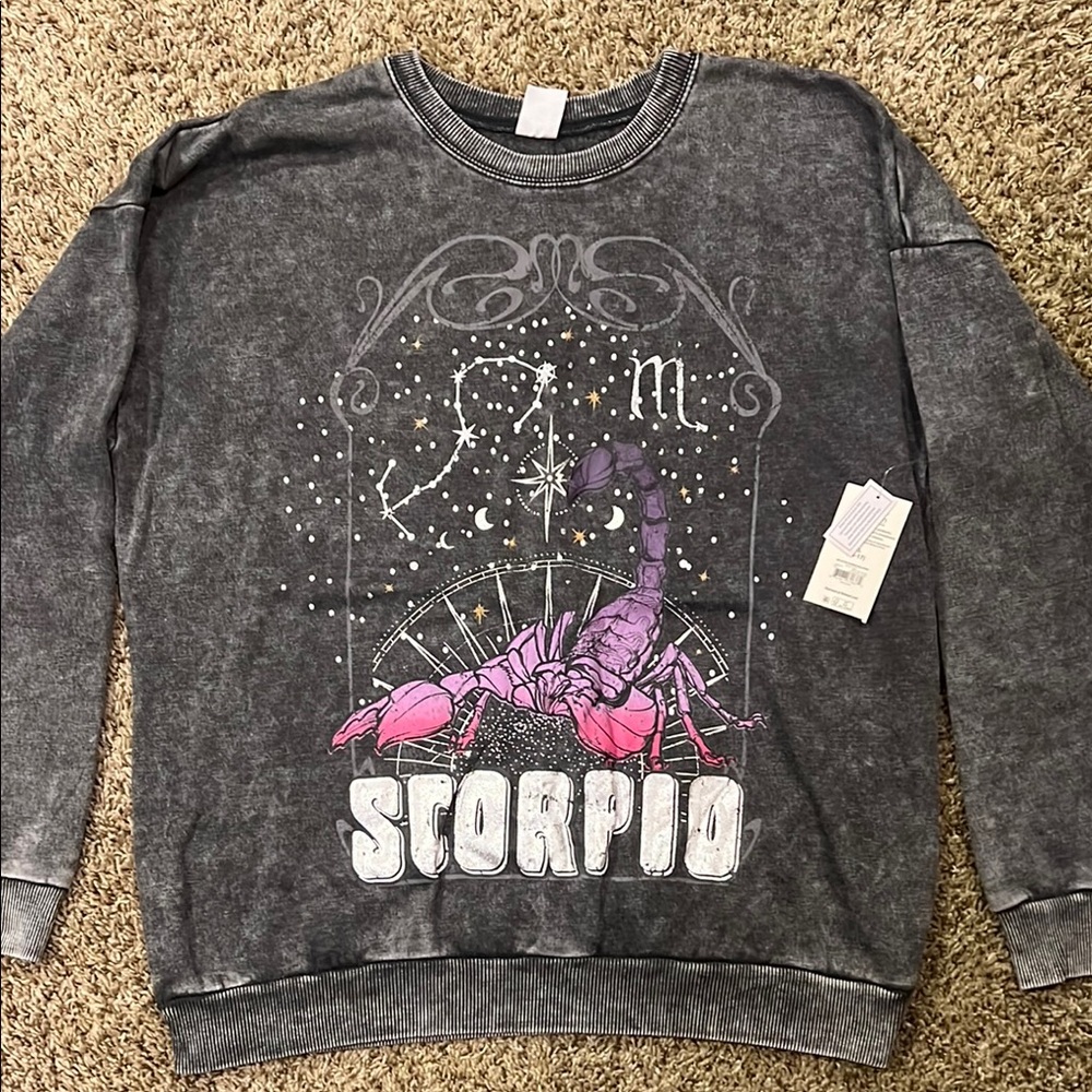 No Boundaries Gray Scorpio Sweater